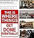 Crazysign Men Gifts Funny This Is Where Things Get Done Eventually Tin Sign for Man Cave Garage Office Workshop Decor 8x12 Inch (3351)