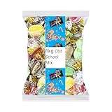 1kg Old School Hard Boiled Sweets Mix – Wrapped Retro Favourites – Sherbet Fruits, Chocolate Limes, Aniseed Drops, Humbugs & More – Bulk Candy for Gifts, Parties & Sweet Jars