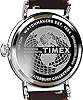 Timex Men's Waterbury 40 mm Watch - Brown Leather Two-Piece Quick Release Strap Blue Dial Silver-Tone Case TW2W20400 #4