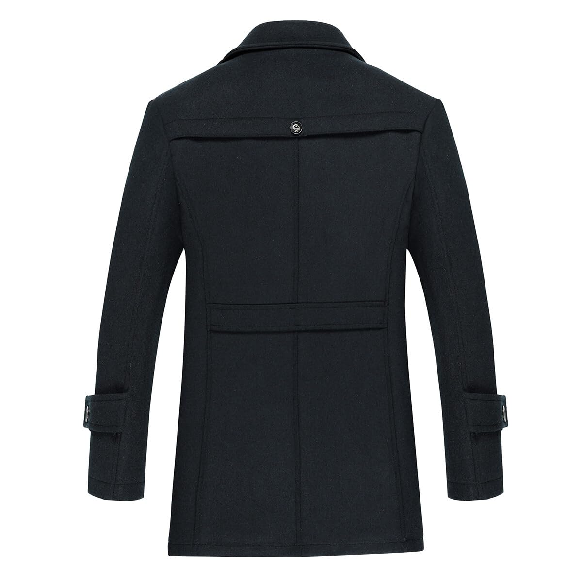 Allthemen Trench Corto Invernale da Uomo Trench di Lana Cappotto Spessa e Sottile Soprabito Parka Giacca a vento Giacca con risvolto