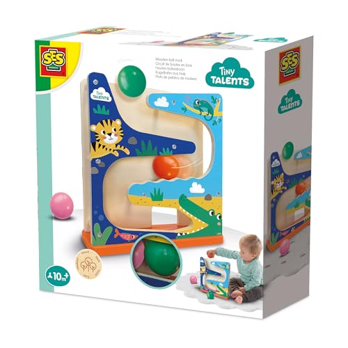 Image of SES Creative 13144 Wooden Ball Track Crocodile, Multi, One Size