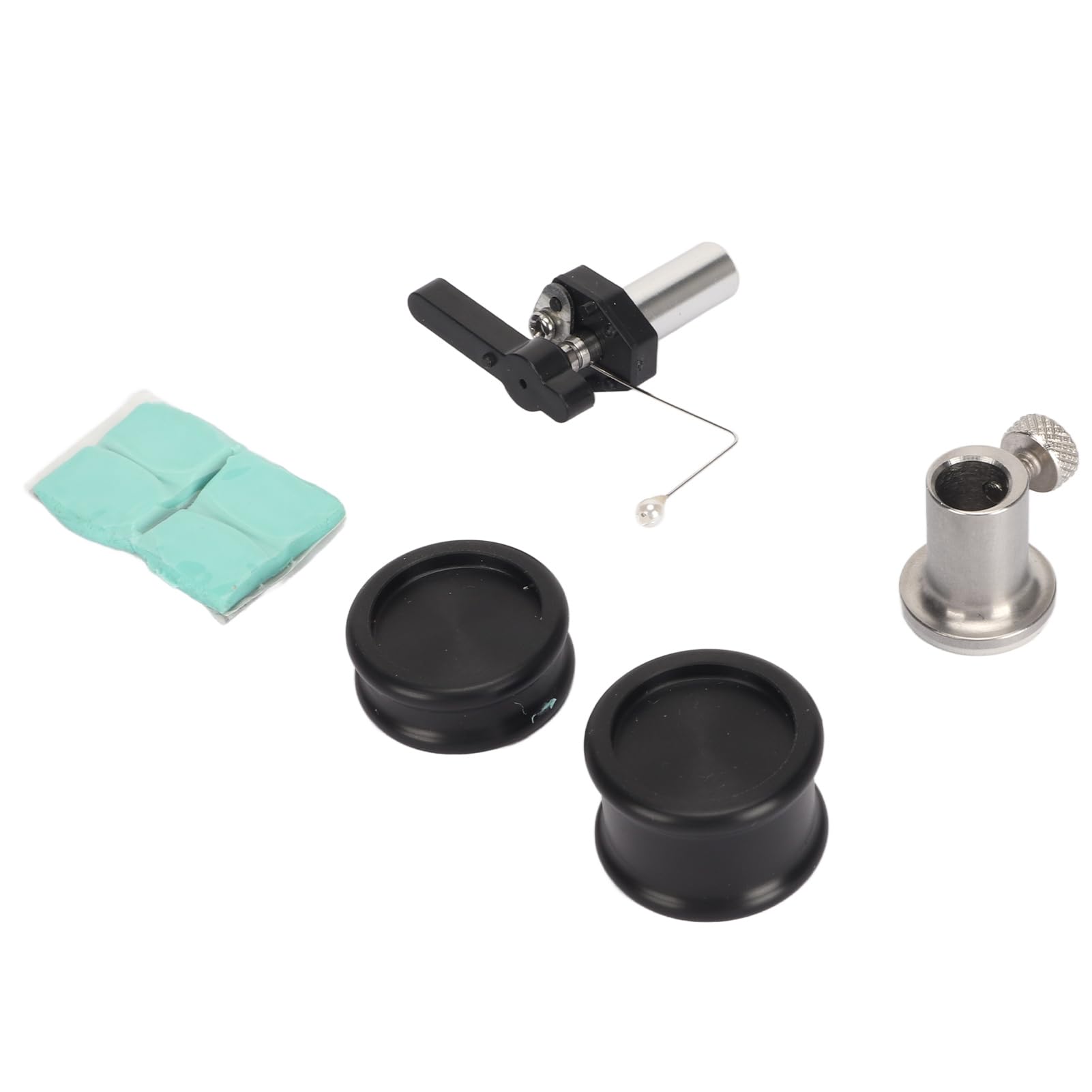 Sollevatore Automatico di Sicurezza per Braccio di Fascia Alta per Accessori per Giradischi in Vinile con Disco Giradischi, Altezza Regolabile per Tutti i Bracci, Materiale ABS in Alluminio