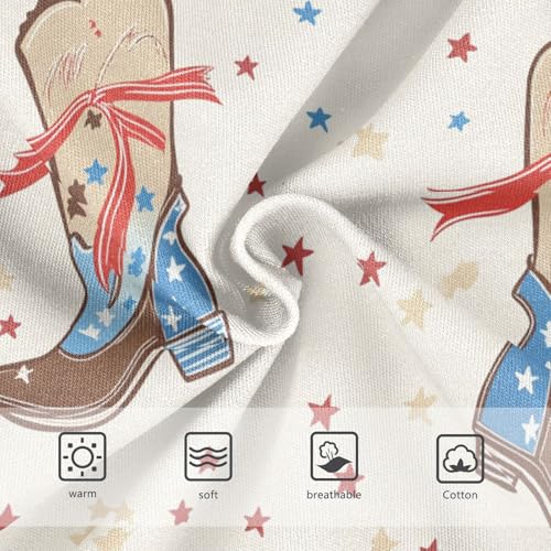 Wusikd Cowboy Boots Girls' Underwear Cotton Girls Briefs Soft Toddler Underwear 2T3