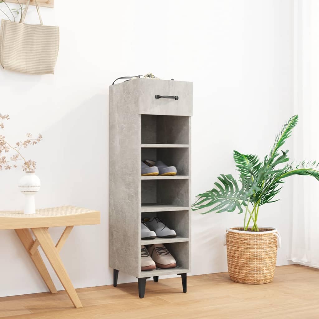 vidaXL Schoenenrek 60x25x62 cm bewerkt hout zwart