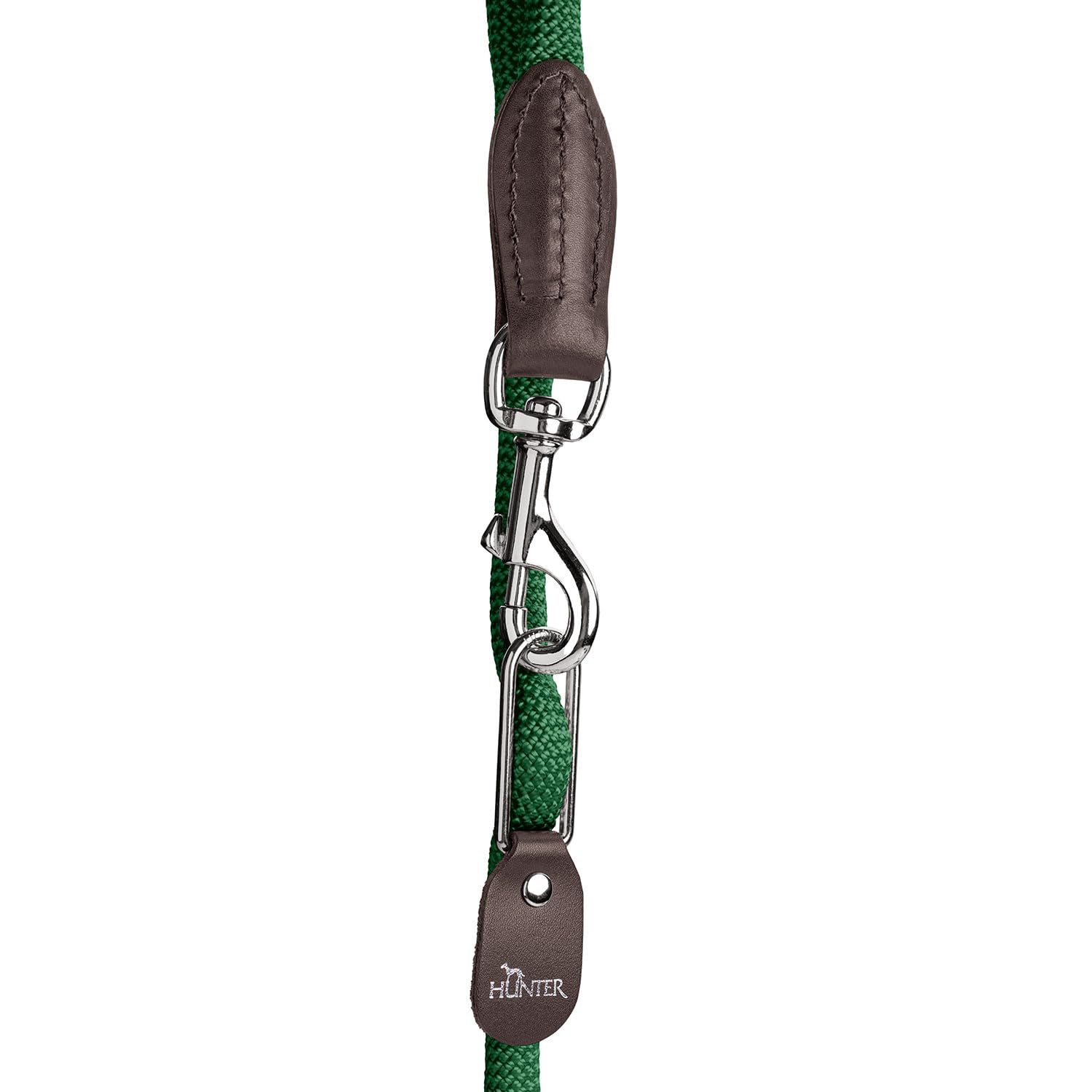 HUNTER Vario Freestyle Dog Lead, Colour: Dark Green, Infinitely Adjustable Length, Robust & Non-Slip Rope - Image 3