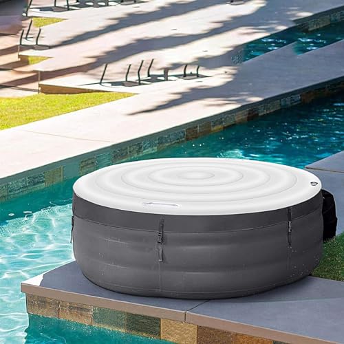 Couverture de spa gonflable ronde 5,25fts bâche isolante imperméable cour