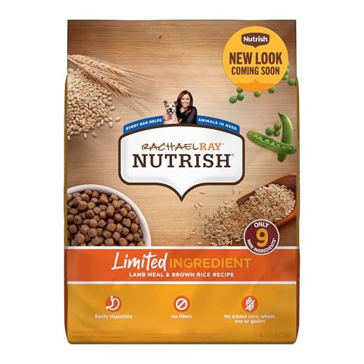 Rachael Ray Nutrish Limited Ingredient Diet Lamb Meal & Brown Rice Recipe, Lamb Meal & Rice, 6.00 Pound (Pack of 1) (Packaging Design May Vary)