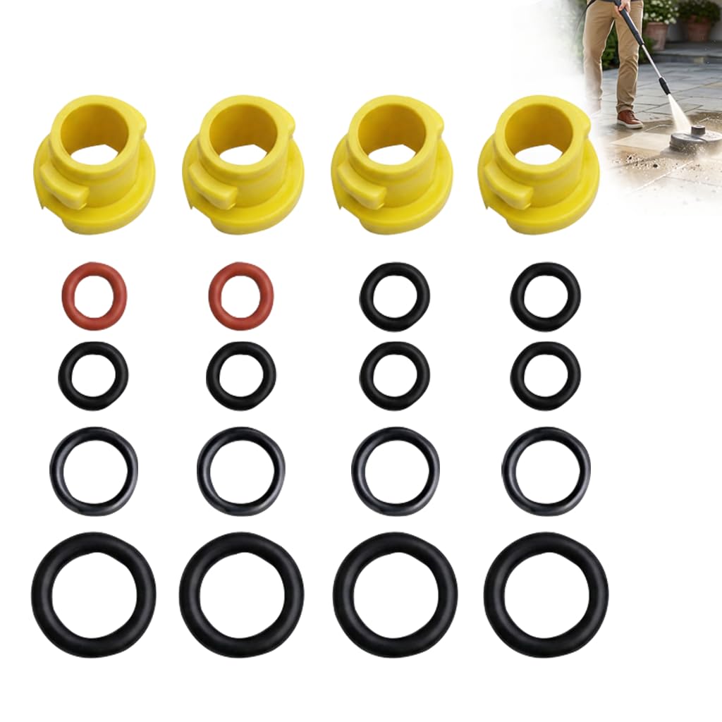 20PCS Pressure Washer O Ring Seal Kit Compatible with Karcher K2 K3 K4 K5 K6 K7, Pressure Washer Nozzle and Hose Seal Replacement Set, Replacement for 2.640-729.0