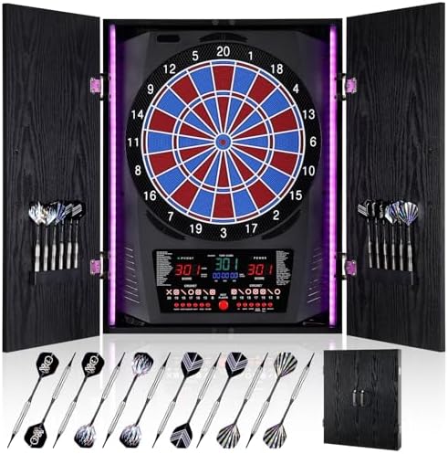 Electronic Dart Board, Electric Dartboard for Adults [12*Bronze S...