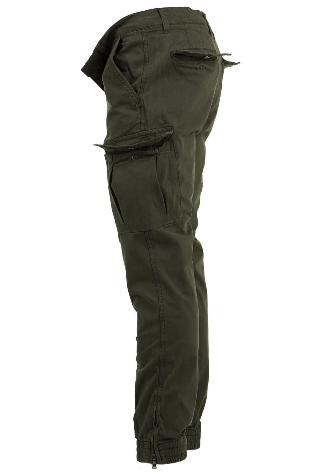 Instinct I Pantaloni Uomo Cargo con Tasche Laterali Slim Fit Autunno Inverno Caldi, Pantaloni Militari Tasconati Multitasche Casual da Lavoro