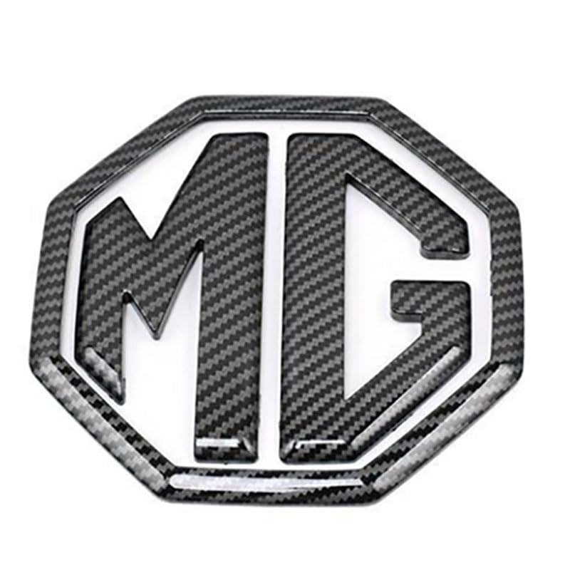 Car Emblem for MG Gloster 2020-2023, ABS Decals Hood & Trunk Decorative Decals Badge Accessories Waterproof & Heat-Resistant Elevate Your Vehicle's,Carbon Pattern-Front Label