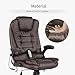 Mecor Office Massage Chair Executive Heated Vibrating Computer Chair, Brown