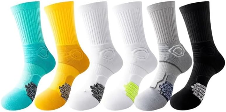 Sports Socks, Men's Long Sleeves, Autumn and Winter Towels, Thick Soled Running Basketball