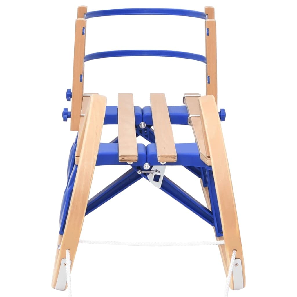 SKM Traîneau Pliable avec Dossier 110 cm Contreplaqué, Weight:6.3 kg,93700
