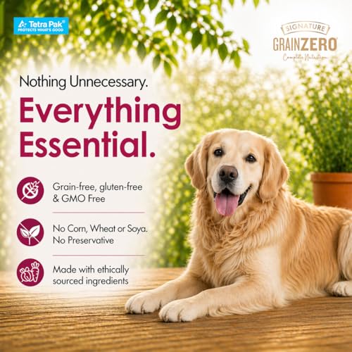 Image of Grain Zero Dog Fresh Food Tetra Pak Real Chicken & Turkey Delight, for Adult & Puppy, 350g | Supports Joint & Health | Anti-Inflammatory Properties | Ready to Serve | One Pack One Meal