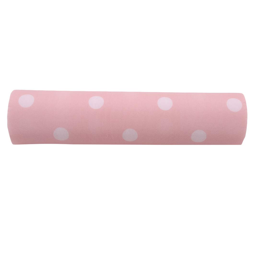 Sperrins Non-Adhesive Non-Slip Shelf and Drawer Liner Kitchen Cabinet Drawer Mats Liners for Shelves Waterproof Refrigerator Liner Mat Pad,White Wave Dot,300x30cm