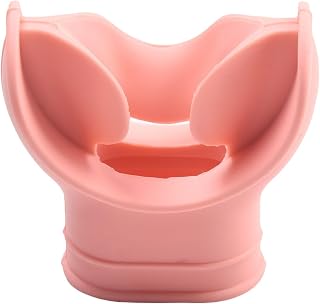 Scuba Diving Regulator Mouthpiece Silicone Comfort Bite-Mouthpiece-Snorkel-Regulator, for Replacement(Pink)