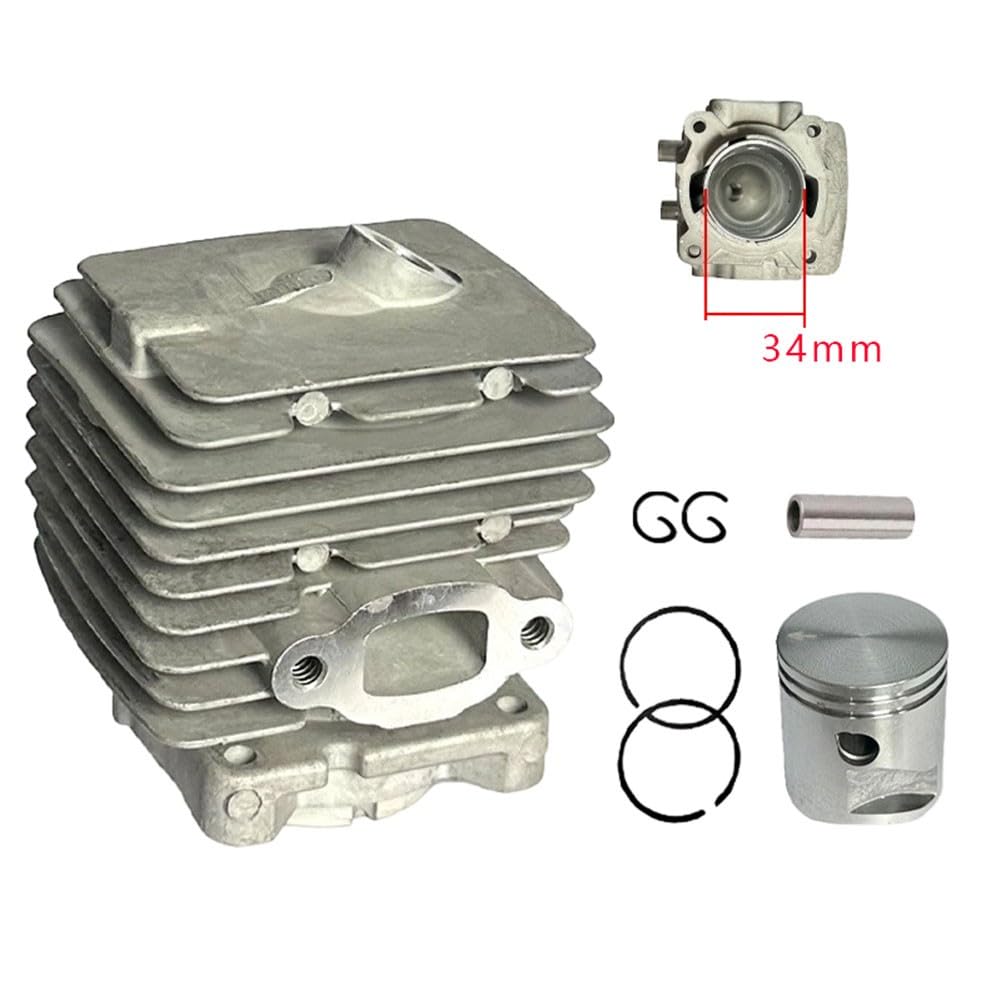 Kit cylindre et piston 34 mm pour série BG86, BG86C, SH86C, SR, BR 200
