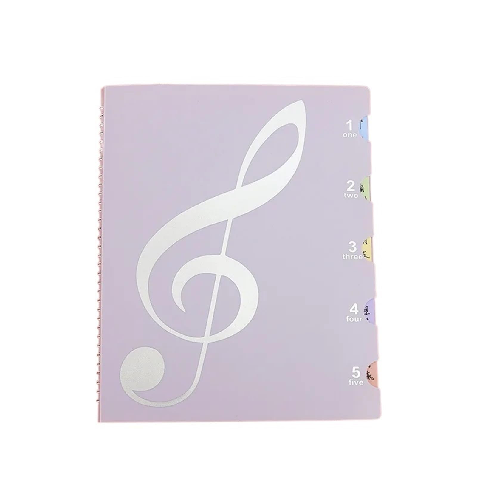 Carpetas Para Partituras Carpeta de partituras Piano modificable A4, Clip música gran nota Para Partituras Y Papel(Purple 60 sheets)