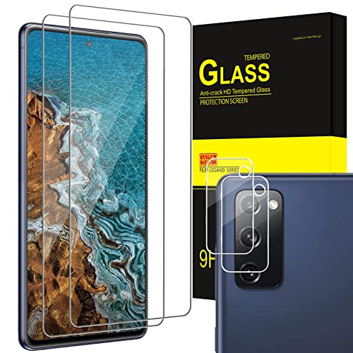Bodyguard [2 + 2 piezas] Cristal templado compatible con Samsung Galaxy S20 FE 5G/4G, protector de pantalla y cámara trasera, dureza 9H, sin burbujas, vidrio templado Samsung S20 FE 5G Cover