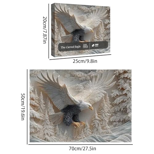 Puzzle de águila calva de 1000 piezas ideal para disfrutar de una divertida unión familiar 5