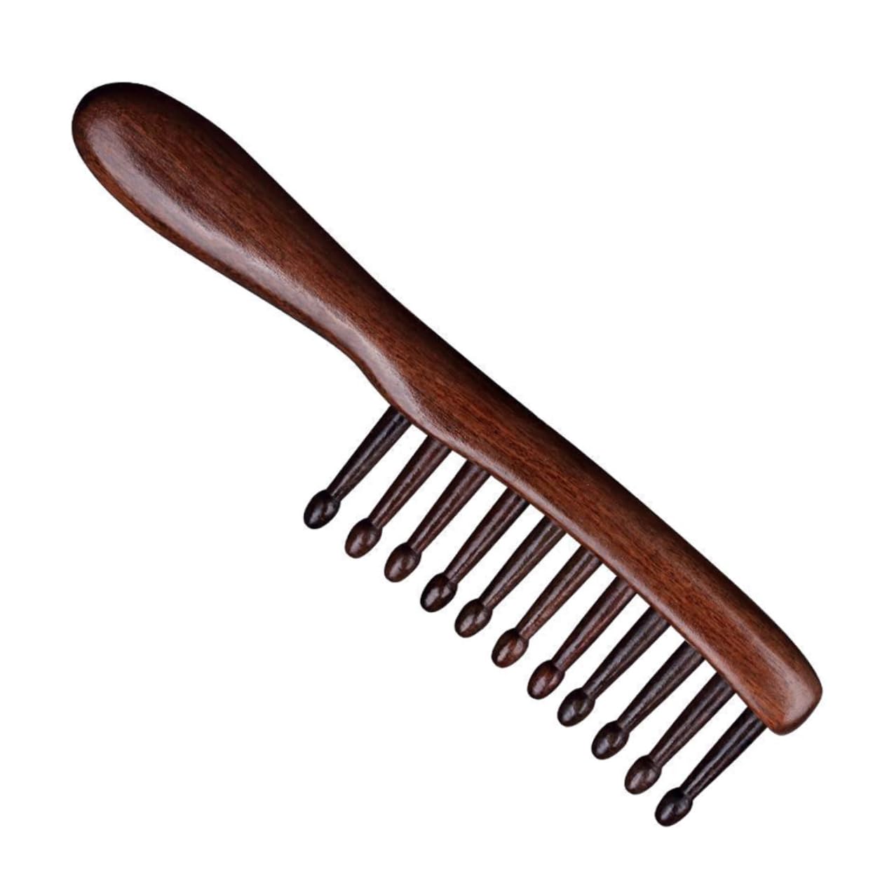 FRCOLOR 5 Piezas Peine Rizador De Sándalo Peine Del Cuero Cabelludo Ancho Para Cabello Rizado Para Desenredar El o s De Anchos Para o Rizado