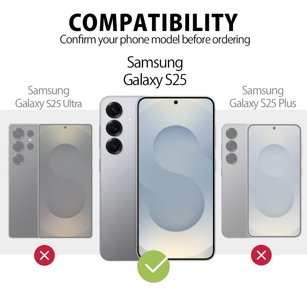MyGadget Etui na telefon Samsung Galaxy S25 - Etui na telefon komórkowy ze smyczą | Pasek na ramię - Praktyczny styl - Czarny