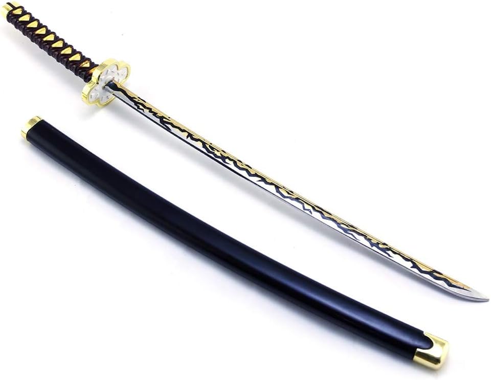 DBKJ Demon Slayer 1/6 Kaigaku Cosplay Metal Sword Katana Toys Model with Scabbard Collection Crafts Gifts Role-Playing Accessories : Sports & Outdoors