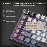 RK ROYAL KLUDGE L75 Klawiatura mechaniczna do montażu uszczelki z pokrętłem/klawiszami makro i dotykową tabliczką znamionową, Tri-Mode BT/2.4G/USB-C 75% TKL Wireless Keyboard, Hot Swap, Pro Software