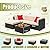 Greesum 5 Piece Patio Conversation Set Wicker Rattan Furniture Outdoor Sofa with Cushions,Pillows & Glass Table for Porch,Lawn and Yard, Beige