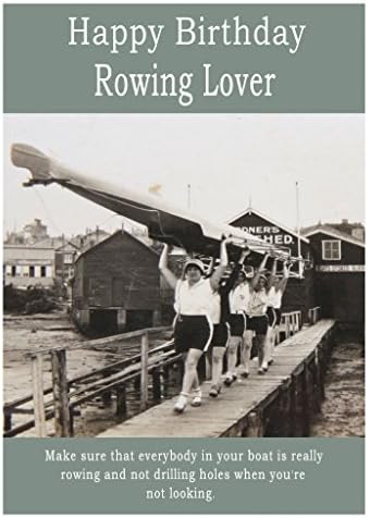 Rowing Happy Birthday Card : Amazon.co.uk: Stationery &amp; Office Supplies