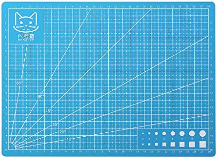 Cutting Mat A4, Self Healing Cutting Mat for Sewing, Writing, Craft Paper Carving, Double Sided Craft Mat 12X 9 Inches(Blue)