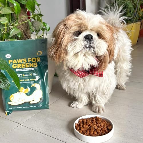 Image of Plant Based Vegan Dog Food for Adult Dogs | Dry Dog Food for All Breeds | High Protein High Fibre Formula for Easy Digestion & Complete Nutrition | 1kg