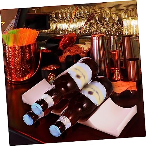 Set de 4 soportes estables para botellas de vino miniatura 3