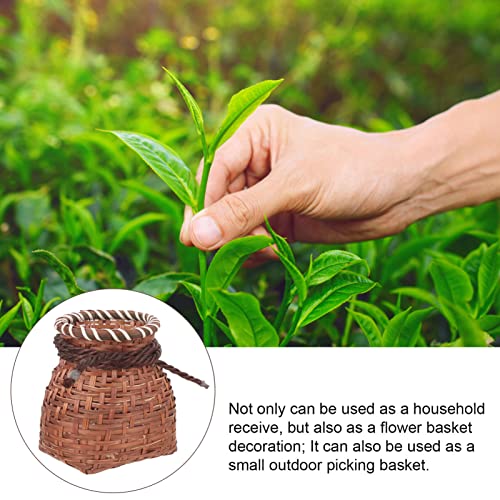 Zerodeko Cesta De Armazenamento De Peixe Tecido De Bambu Vime De Flores Plantadores De Vime Cesta De