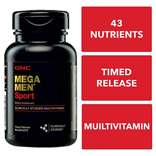 GNC Mega Men Sport Multivitamin for Men, 90 Count, for Performance