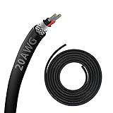 20AWG 2 Core Cable Shielded Chain CNC Wire (30FT) UL2464 Tinned Copper Core Extreme Flexible 20 Gauge Electrical Wire for CNC Router Machine, CNC Spindle, Robot Arm,3D Printer,etc
