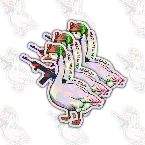 Image of 3pcs Certified Silly Goose Funny Sticker Pack, Meme Animal Humor Design, Die Cut Waterproof Vinyl Decal for Laptop, Water Bottle, Phone, Window, Helmet, Goose Lover Gift 3 Inches