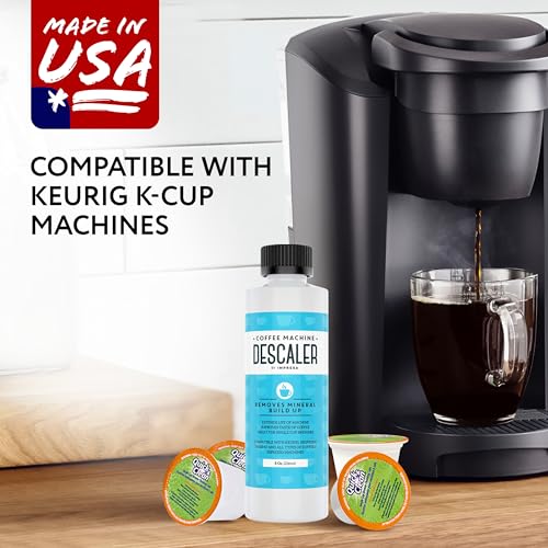 Image of IMPRESA Coffee Machine Descaler & Cleaning Bundle - Compatible with Keurig K-Duo & K-Cup Brewers - 8 Oz Descaling Solution & 4 Maintenance Pods - Coffee Machine Cleaning & Pot Care Kit