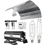 iPower 1000 Watt HPS Digital Dimmable Ballast Grow Light System Kits Horticulture Wing Reflector...