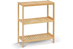 3-Tier Bamboo Free Standing Bathroom Shelf Organizer