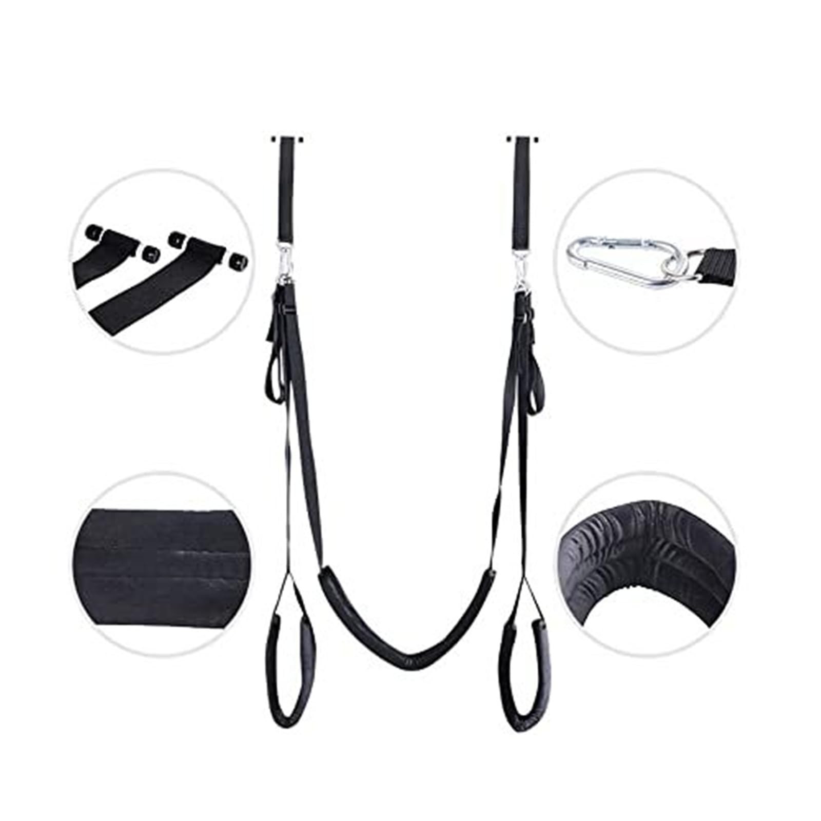 Door Swing Set Love Swing With Spring Tickler Paddle Sling Sex Swing With Wide Padding Duty Door Swings Set Robust BDSM Sex Toy Sex Furniture Holds Up To 300 Lbs