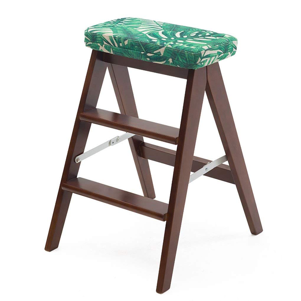 Taburete de escalada interior plegable de madera con sistema de plegado simple para cocina