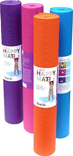 YogaKids Happy Mat Yoga Mat for Kids, Purple