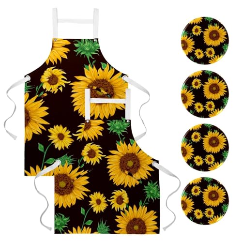 Tablier de cuisine pour pâtisserie et nettoyage lot de 2