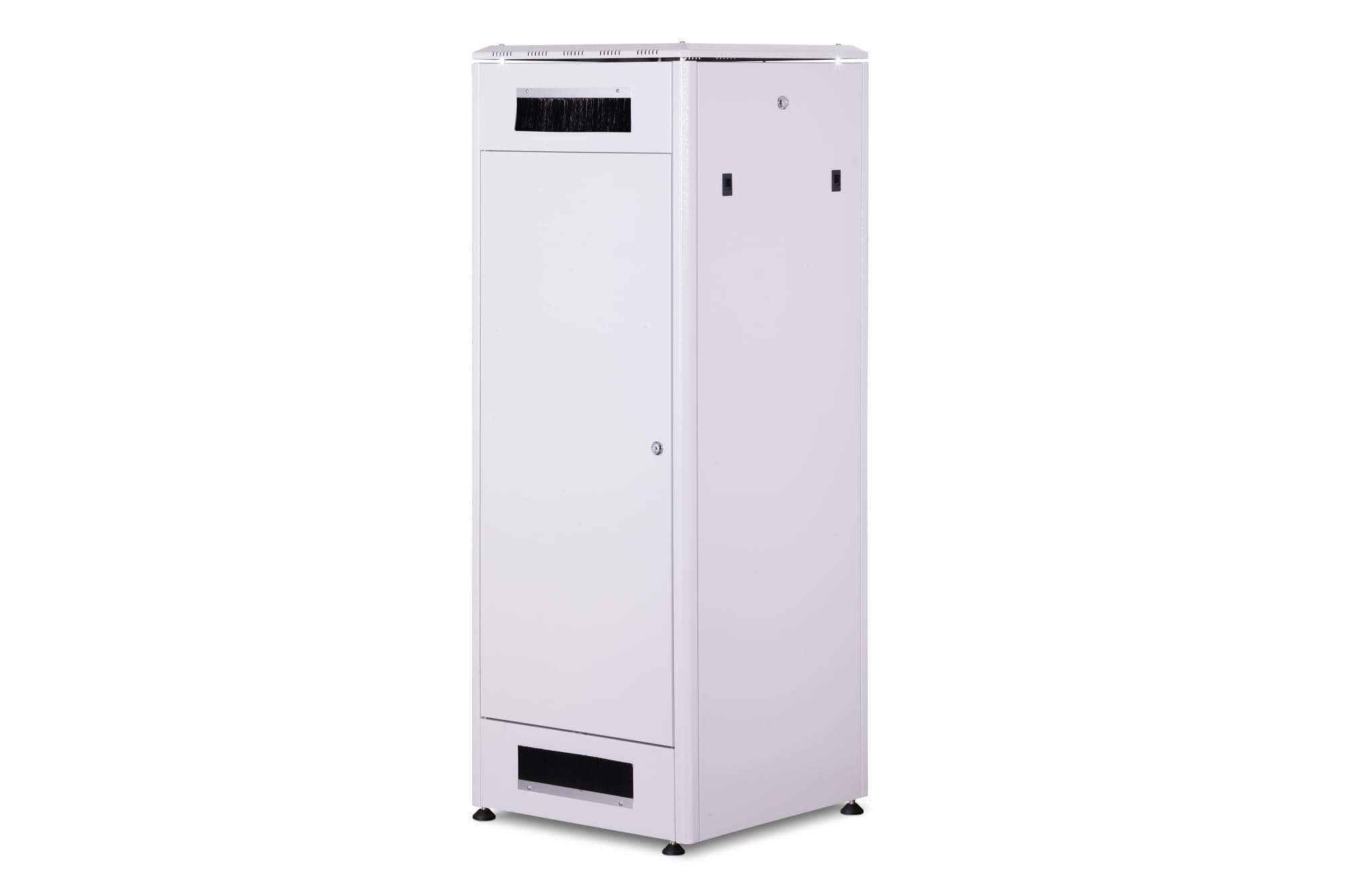 DIGITUS Armadio di rete – Rack da 19 pollici – 32U – 60x60 cm – Profondità utile 54,3 cm – Portata 1200 kg – Autoportante – Porta in vetro – Grado di protezione IP20 – Serie Unique – Grigio