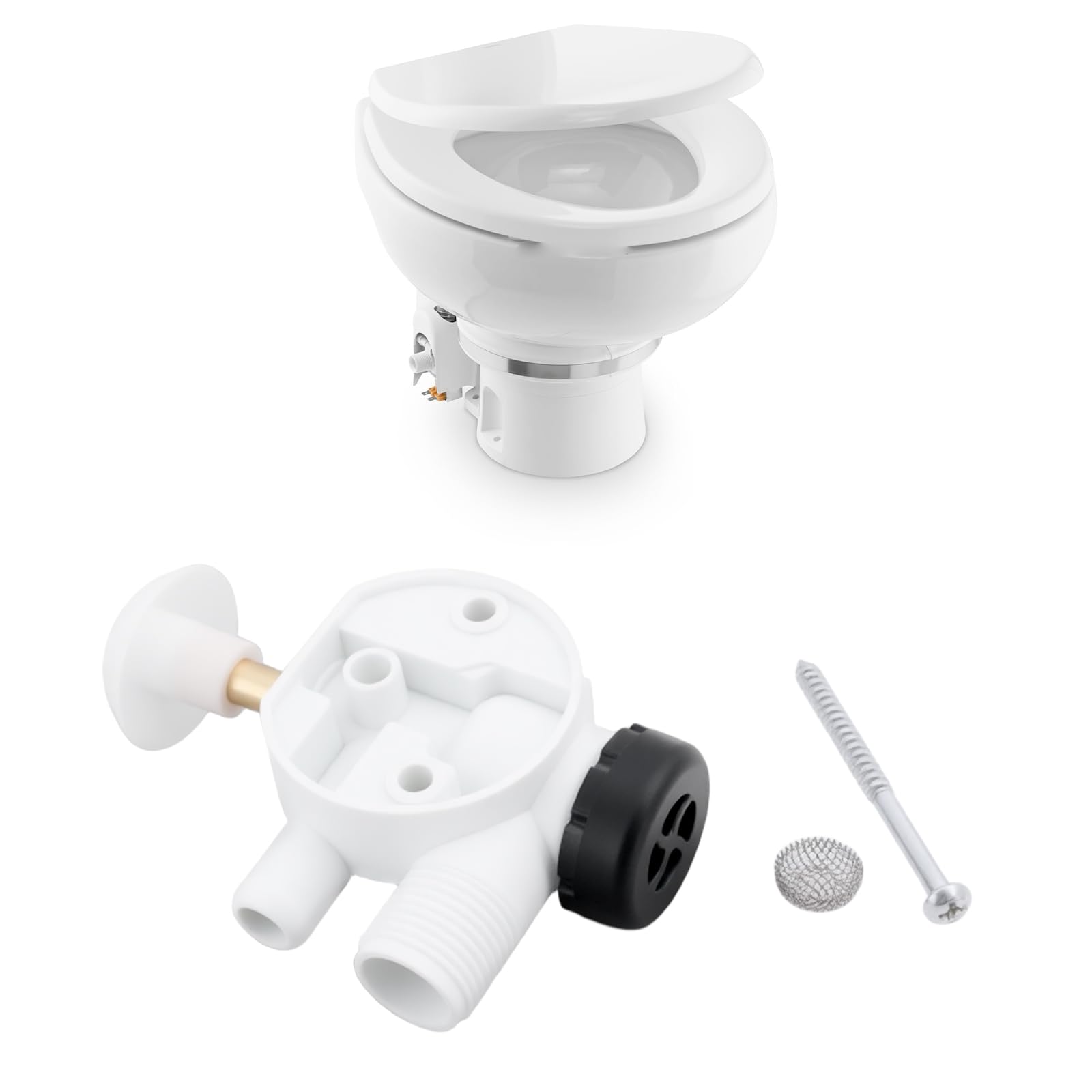 Kit Di Montaggio Valvola Dell'acqua Per WC RV 385314349 Compatibile Con Sealand Dometic Pedal Flush 706