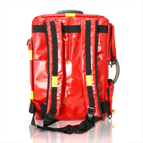 Notfallrucksack PROFI RED - Extensive XL inkl. Modultaschen - LEER rot aus Plane