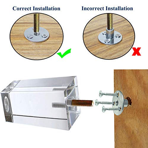 Aoryvic 4 Inch Pyramid Acrylic Furniture Diy Legs Clear Glass Bookcase Feet For Coffee Table End Tables Sideboard Buffets Footstool Cabinet Bed Pack Of 4 #TOP1