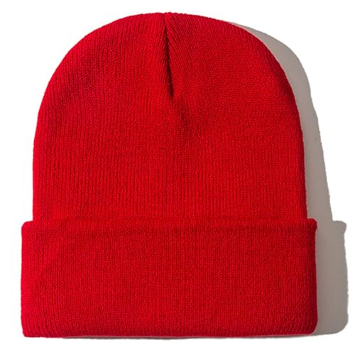 Image of Rosoz Beanie for Men Women Cuffed Knit Hat Winter Beanies Skull Cap Unisex